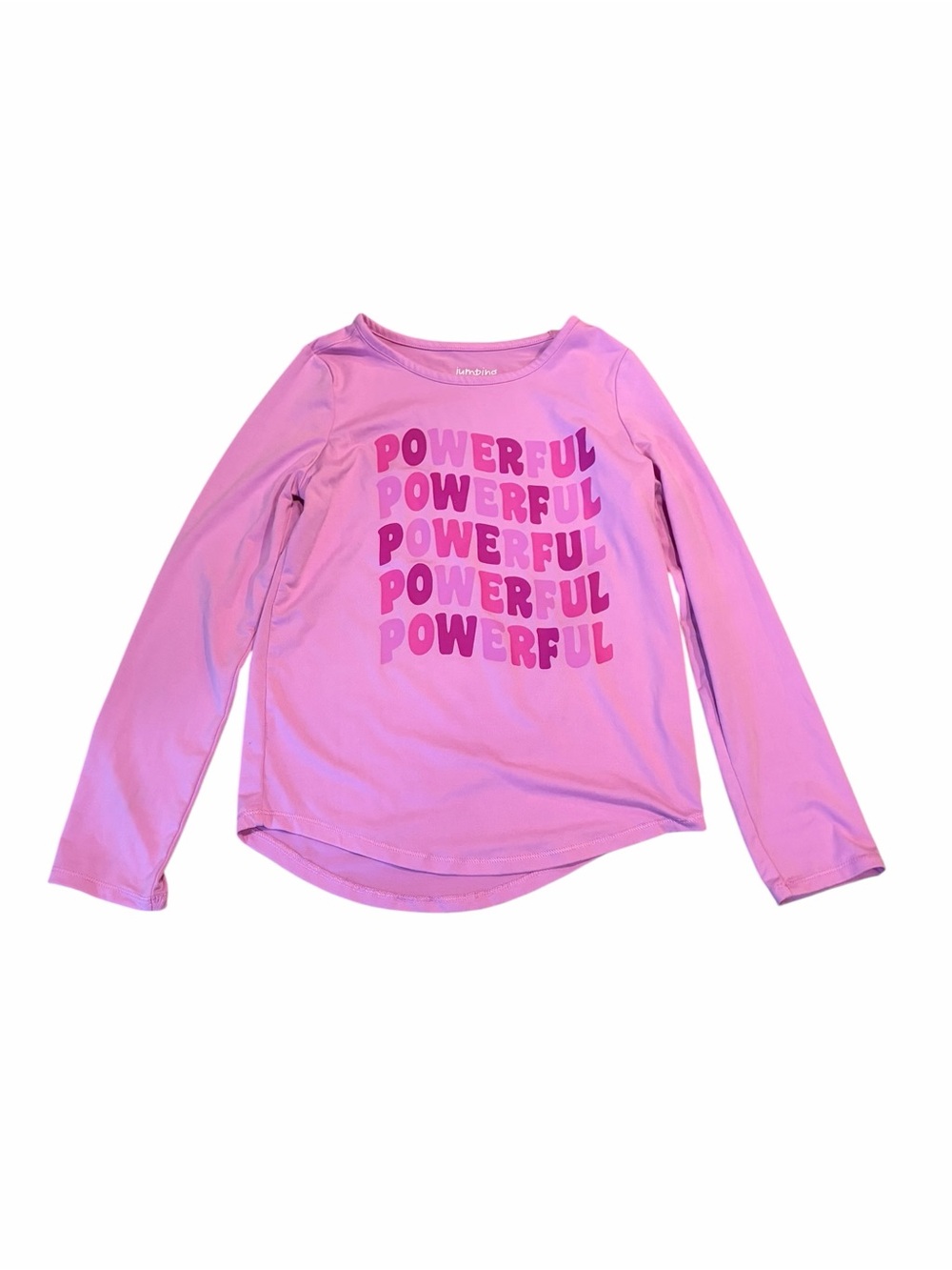 jumping beans Pink 'Powerful' Long Sleeve Graphic Tee